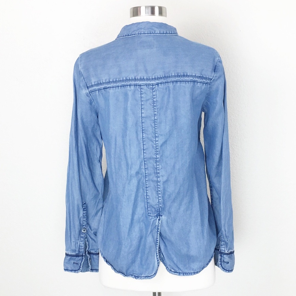 Holding Horses Embroidered Chambray Button Down - Picture 5 of 8